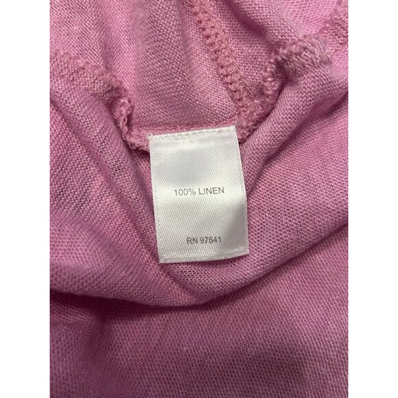 J Jill 100 Linen Relaxed Fit lavender Tshirt Size S - Picture 4 of 5